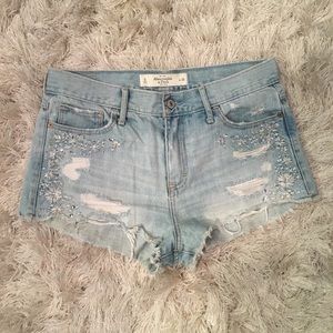 Abercrombie & Fitch High Waisted Jean Shorts
